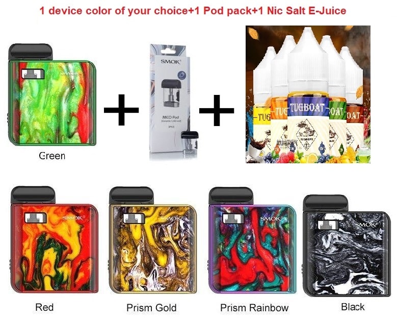 Smok MICO+Extra Pods+E Liquid special offer